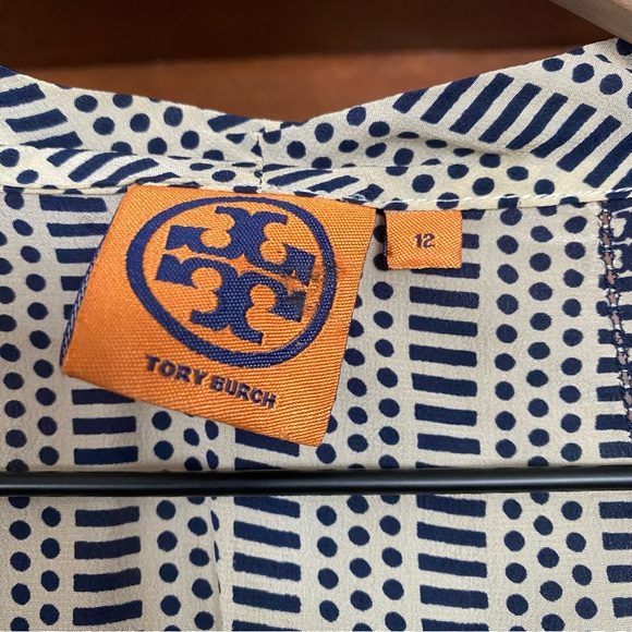 Tory Burch Navy and White Sleeveless Top - Picture 5 of 5